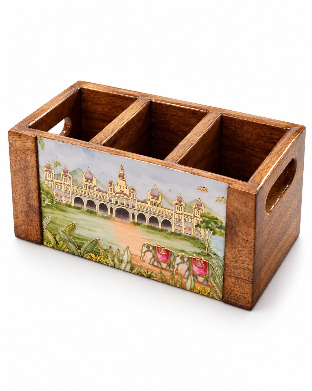 RPLD352 Wooden Cutlery & Napkin Holder - Image 2