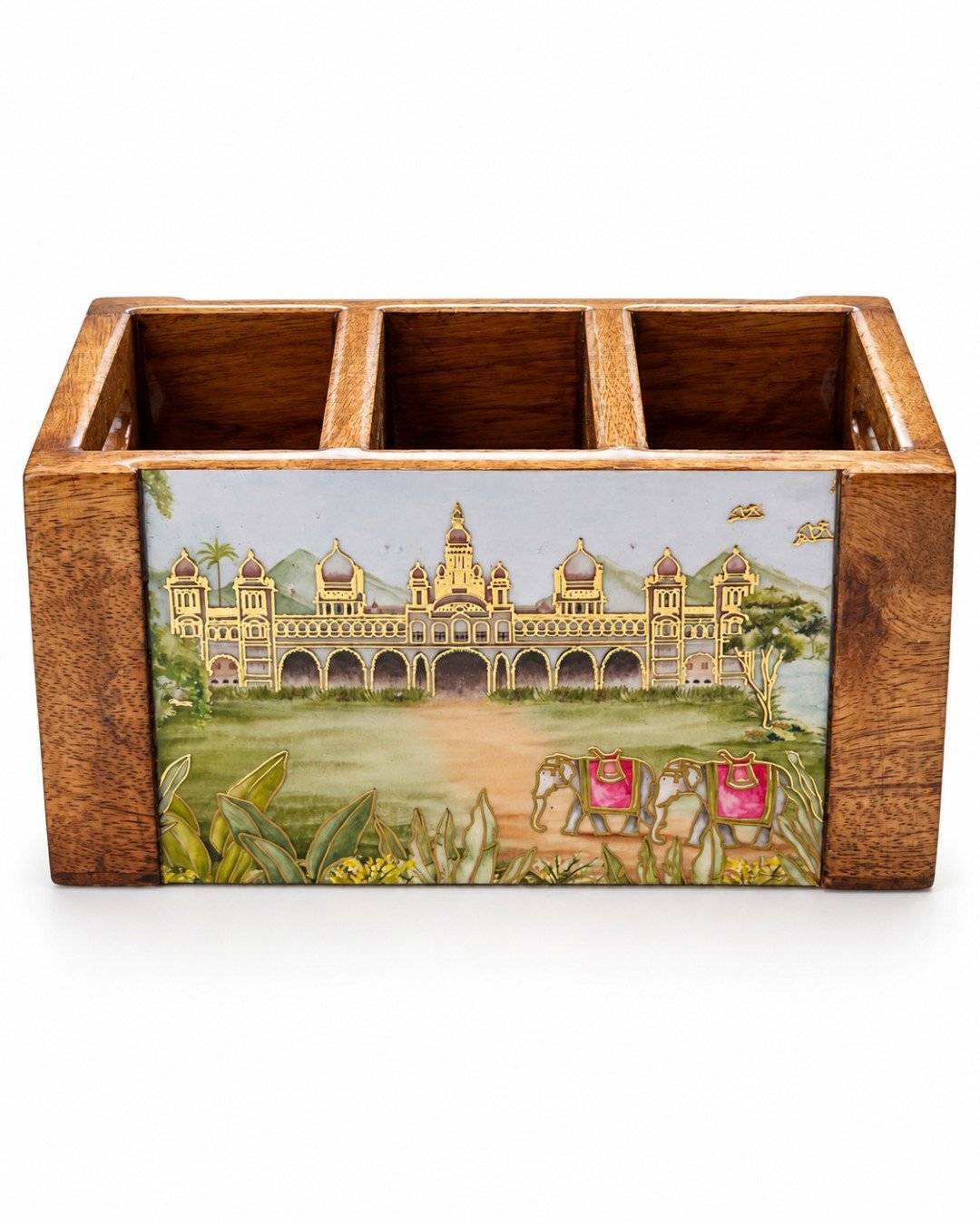 RPLD353 Wooden Cutlery & Napkin Holder - Image 3